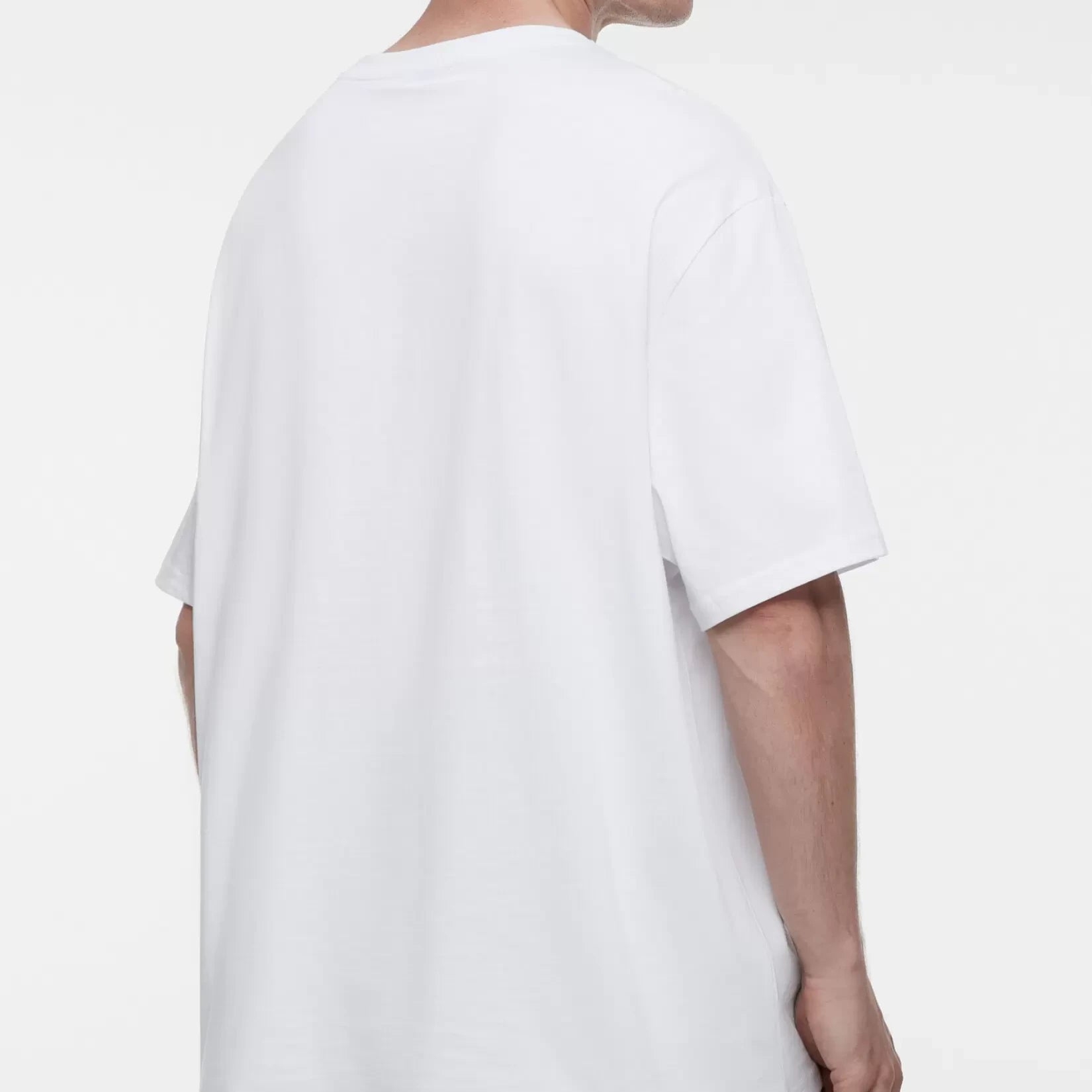 MEN ROUND NECK DROP SHOULDER TEE BLANK TEE