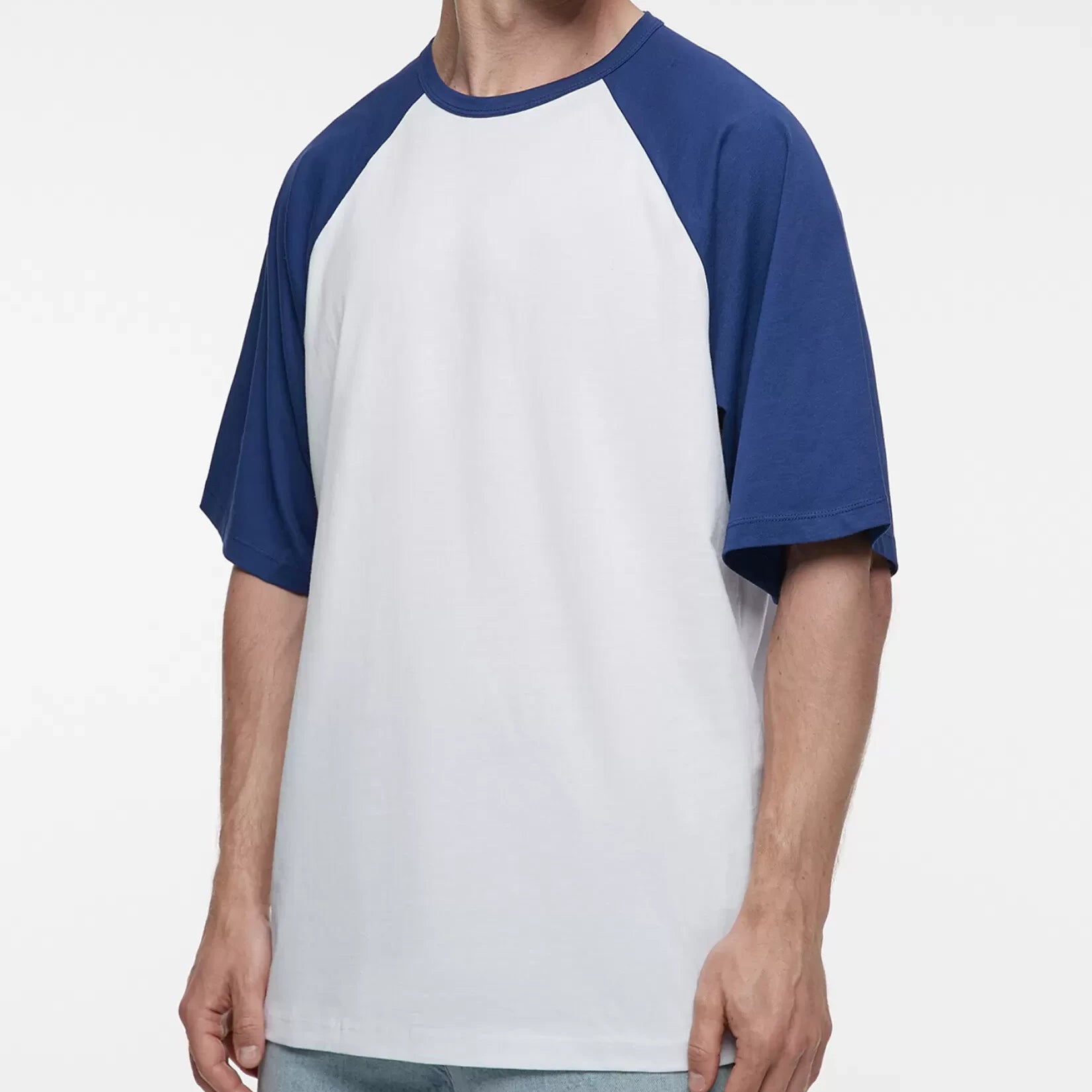 MEN ROUND NECK RALGAN TEE BLANK TEE