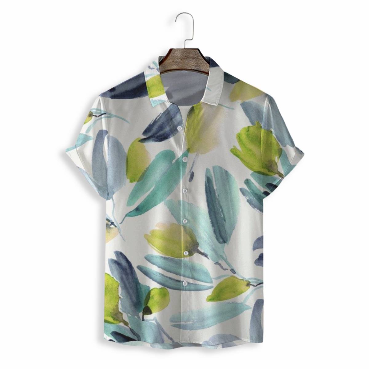 MEN SHIRTS CASUAL SHORT SLEEVE WITH PRINT