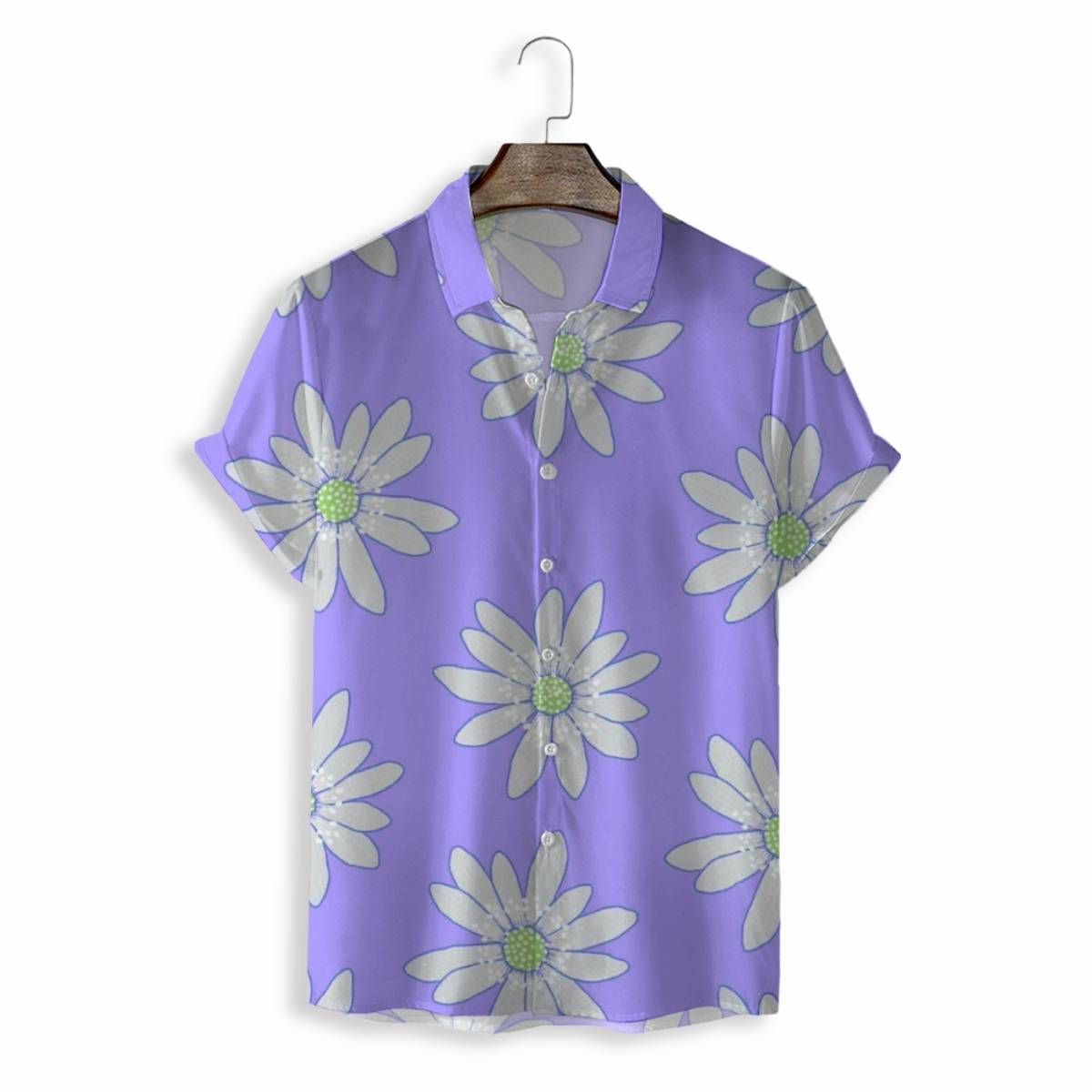 MEN SHIRTS CASUAL SHORT SLEEVE WITH PRINT