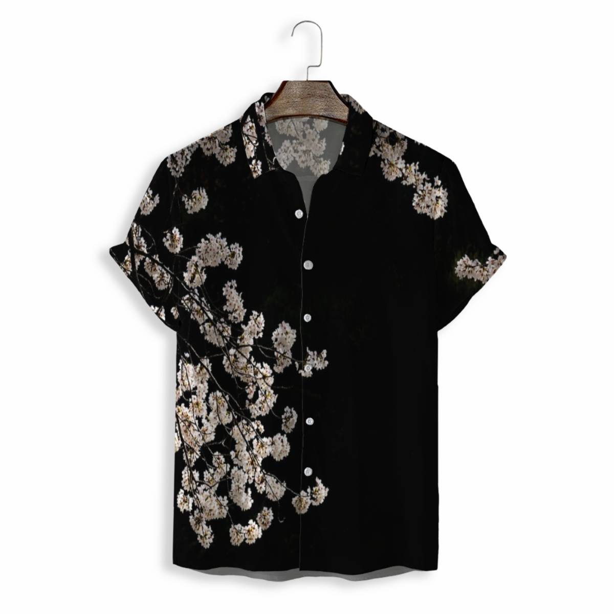 MEN SHIRTS CASUAL SHORT SLEEVE WITH PRINT