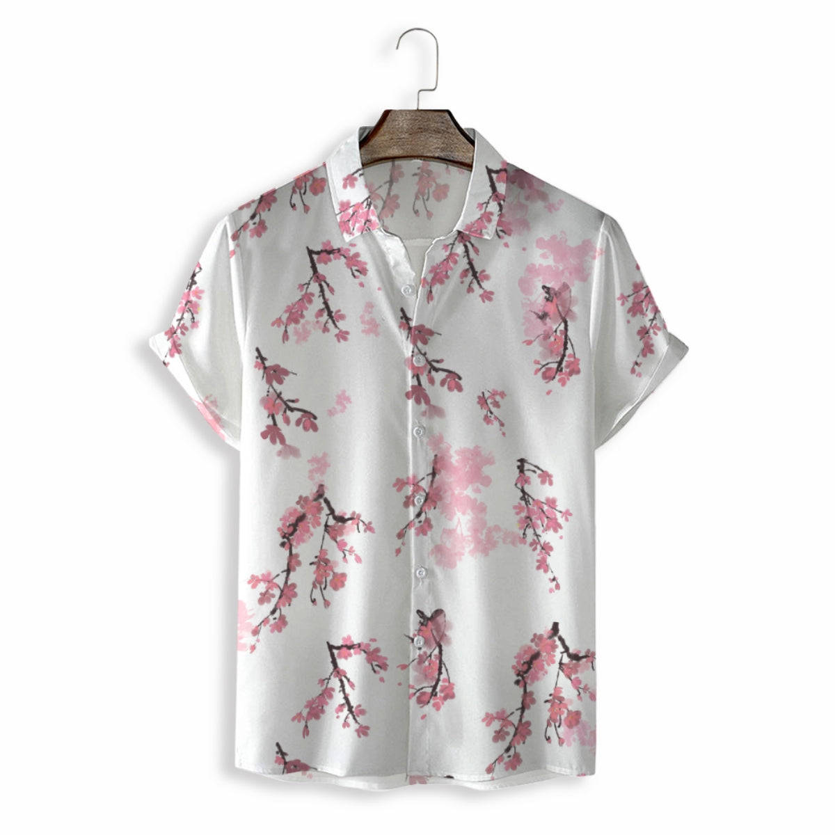 MEN SHIRTS CASUAL SHORT SLEEVE WITH PRINT