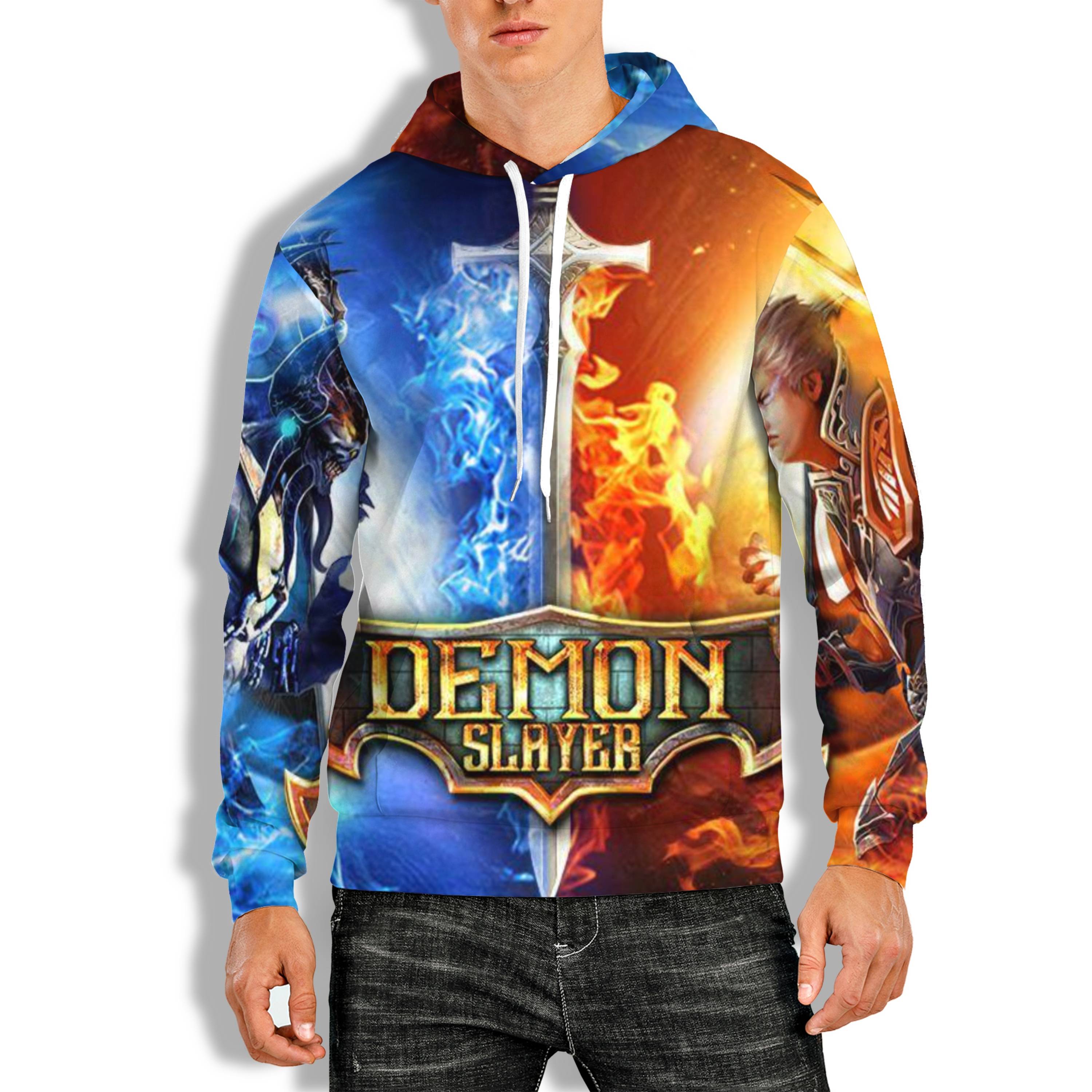 3D PRINT HOODIE WITH ANIME SERIES Print