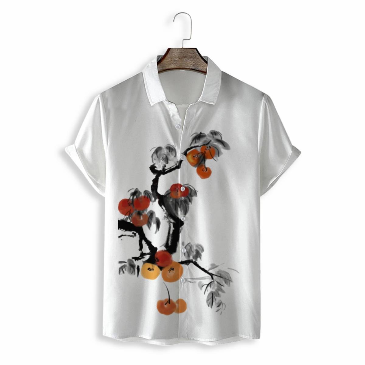 MEN SHIRTS CASUAL SHORT SLEEVE WITH PRINT