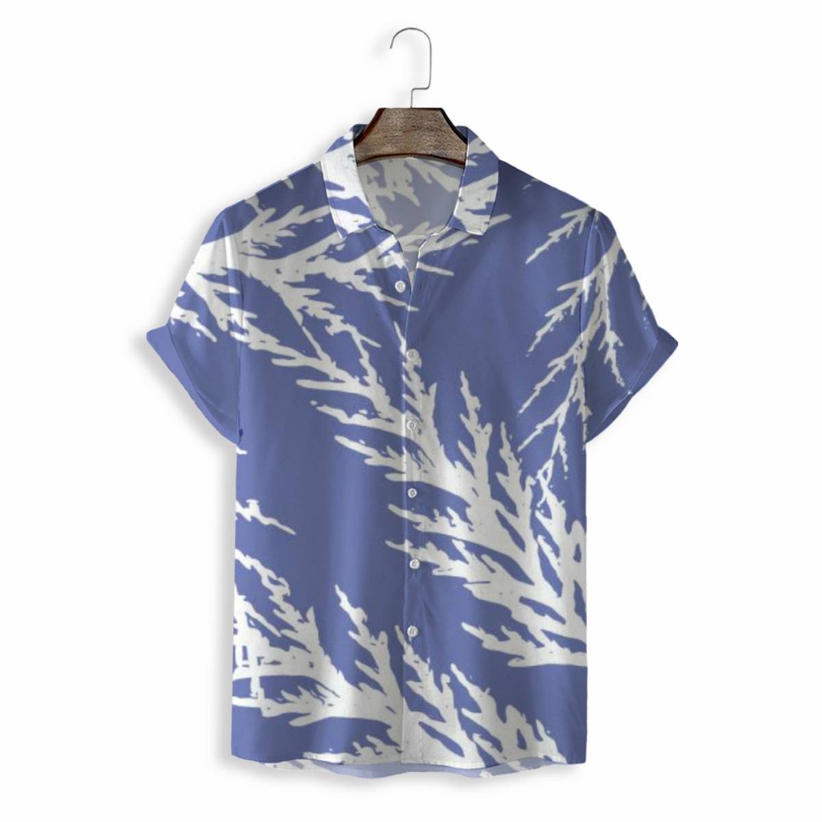 MEN SHIRTS CASUAL SHORT SLEEVE WITH PRINT