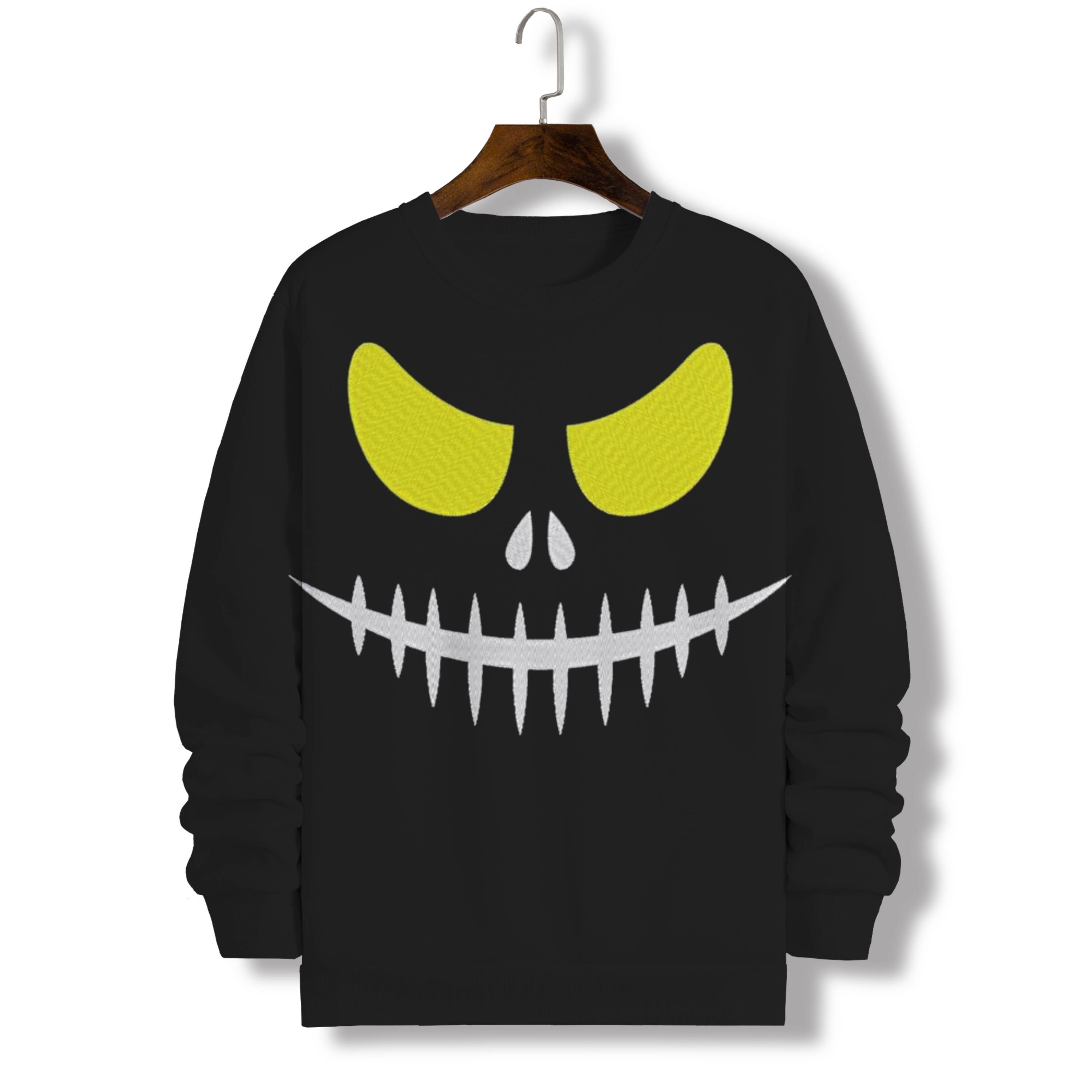 GRAPHIC PRINTED SWEATSHIRT WITH HALLOWEEN PRINT