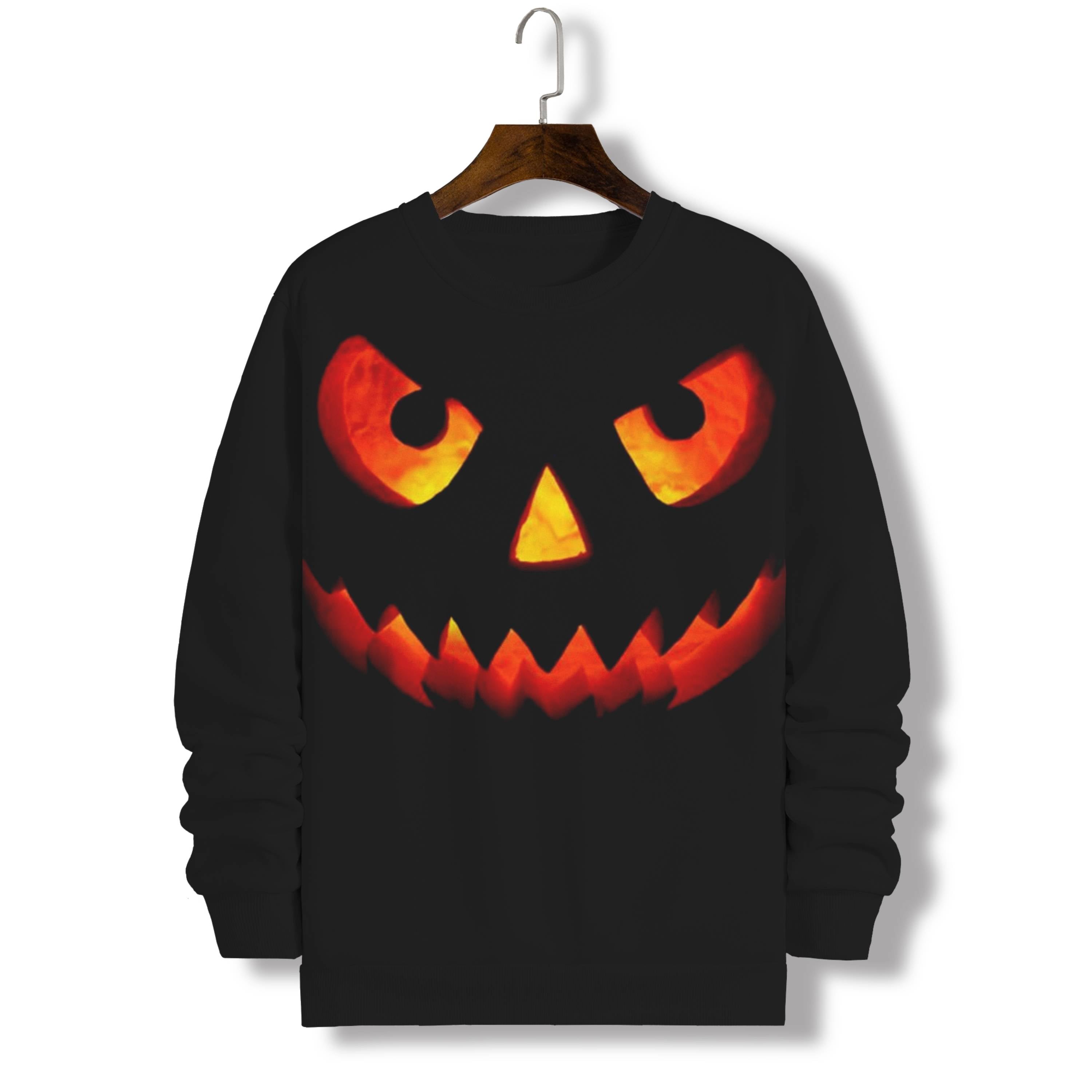 GRAPHIC PRINTED SWEATSHIRT WITH HALLOWEEN PRINT