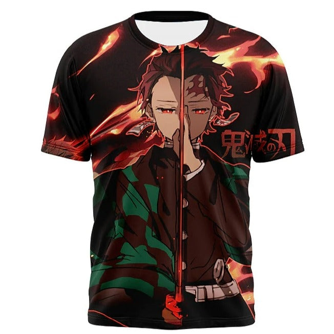 MEN'S TEE 3D ANIME PRINT GRAPHIC 3D TEE