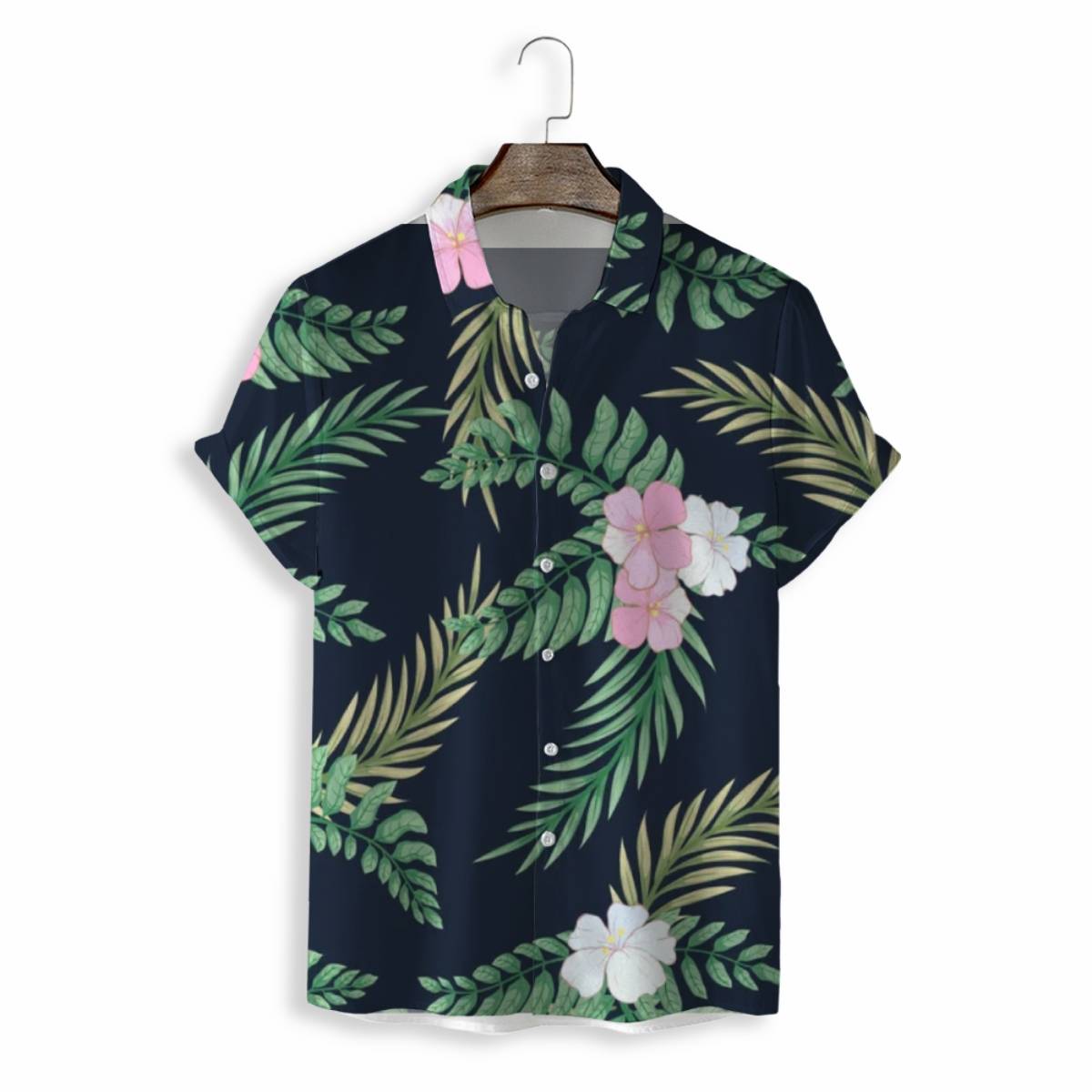 MEN SHIRTS CASUAL SHORT SLEEVE WITH PRINT