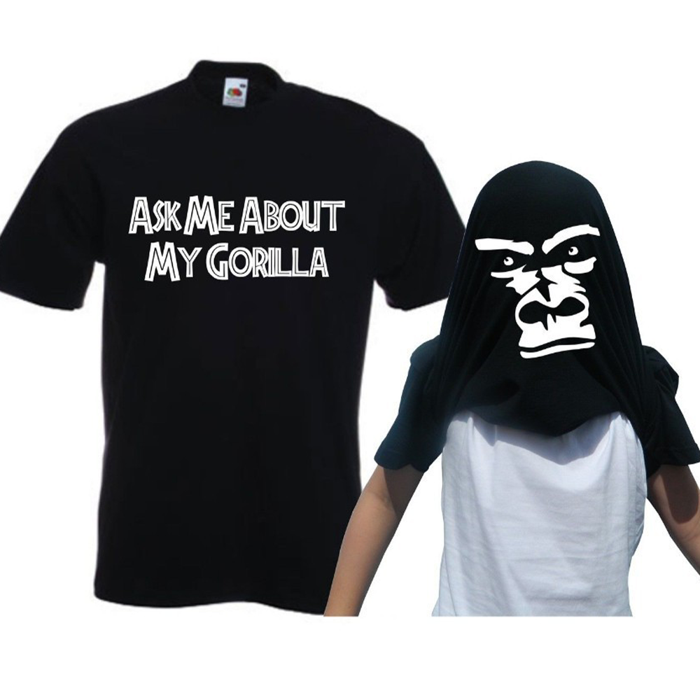 Halloween T-shirt-Ask Me About My GORILLA?