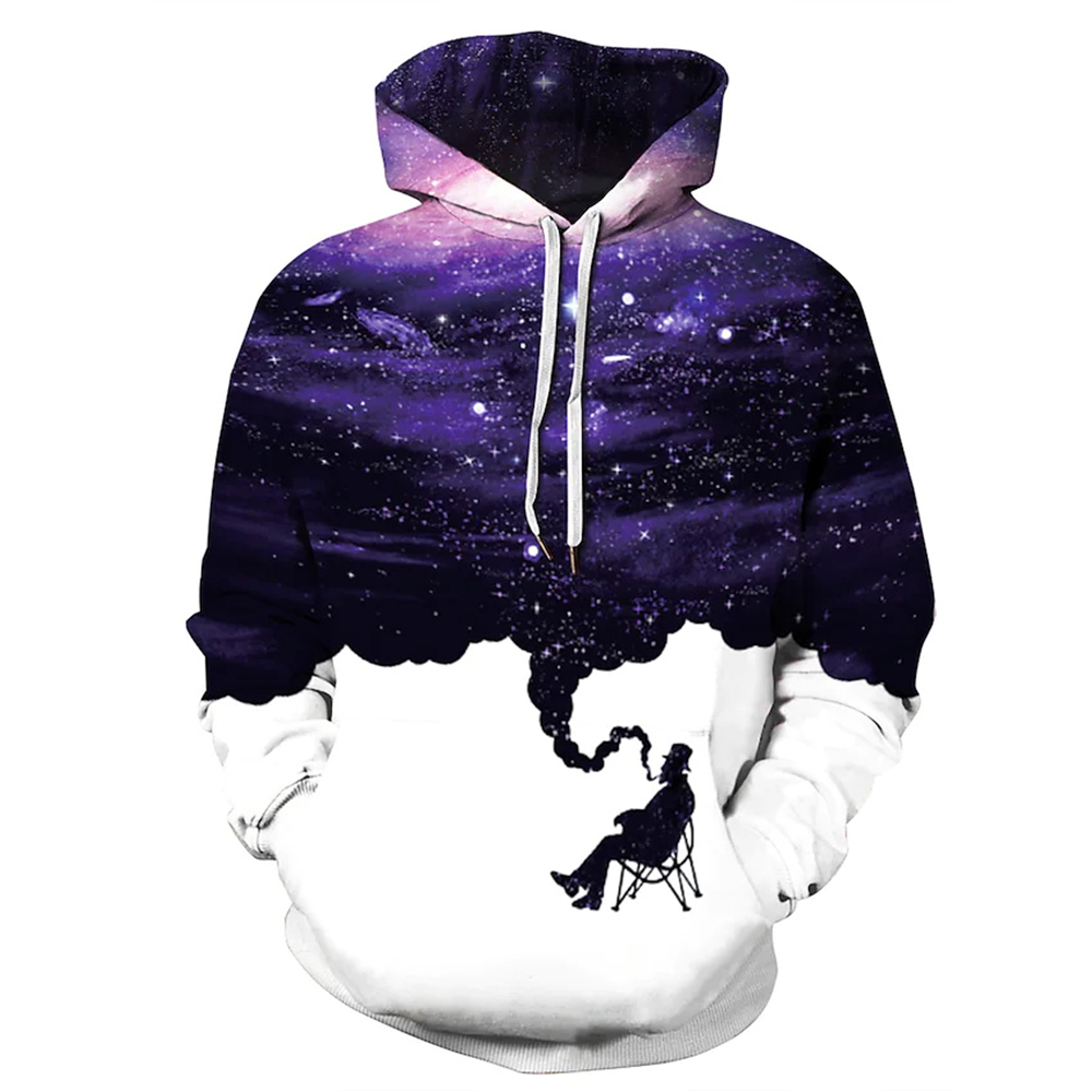 3D Print Hoodie with Novelty Graphic Ink