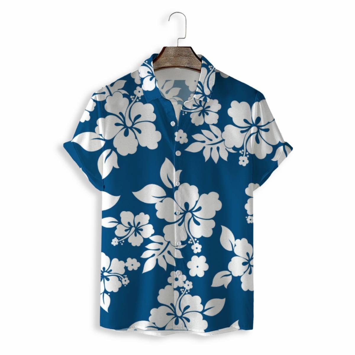 Men Shirts Casual Short Sleeve with Print