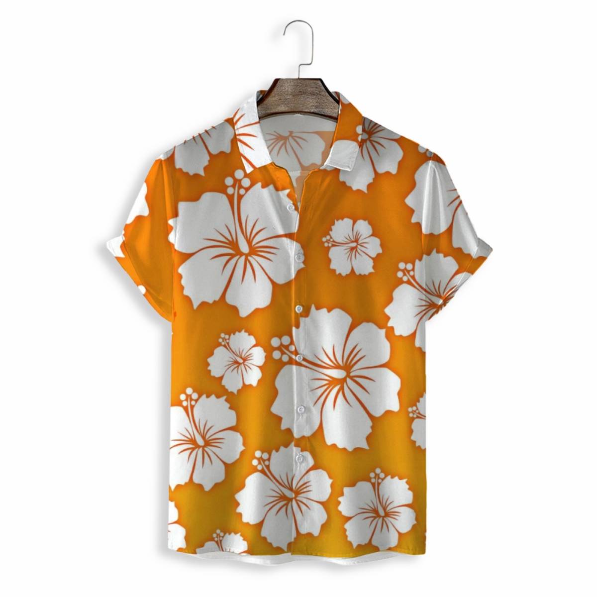 Men Shirts Casual Short Sleeve with Print