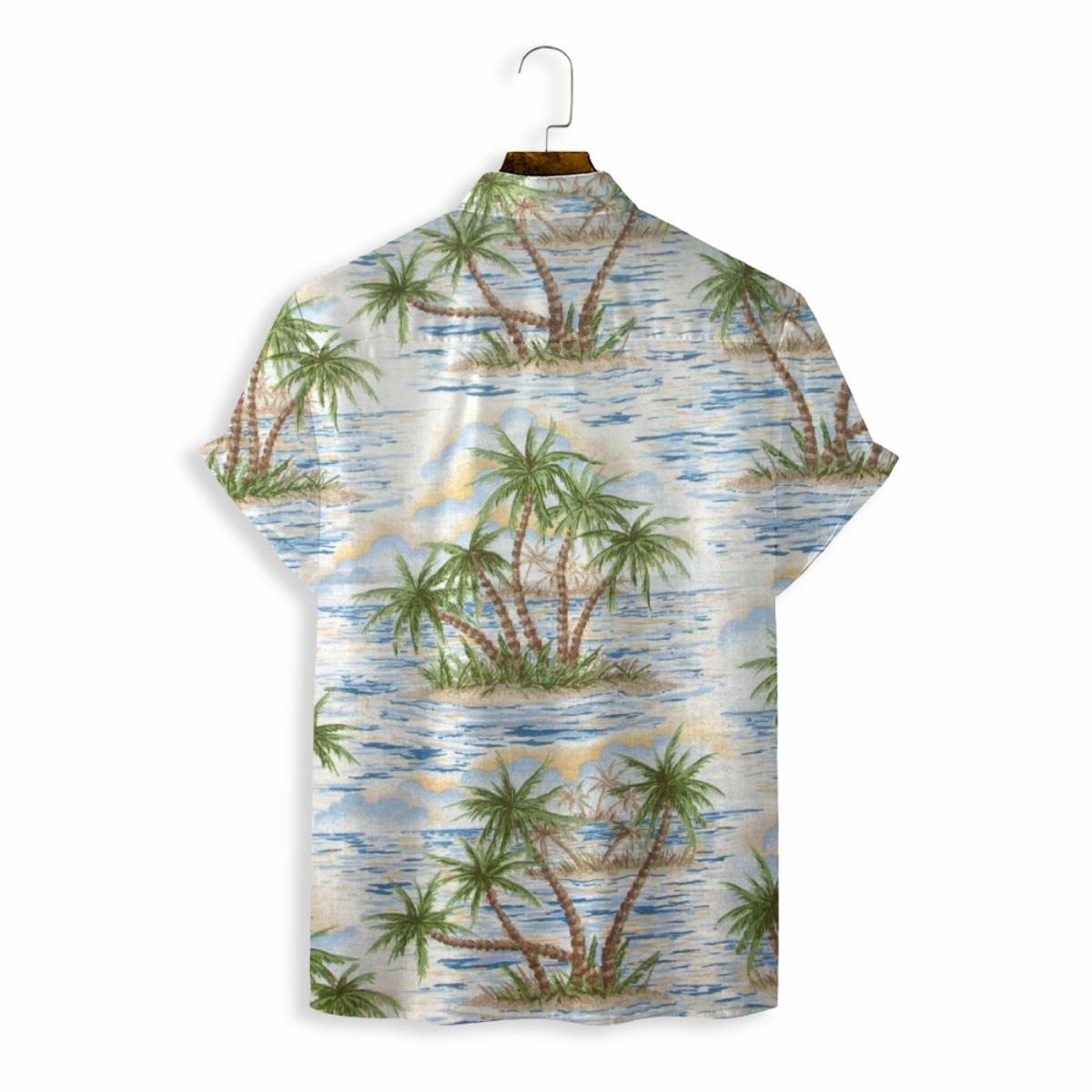 Men Shirts Casual Short Sleeve with Print