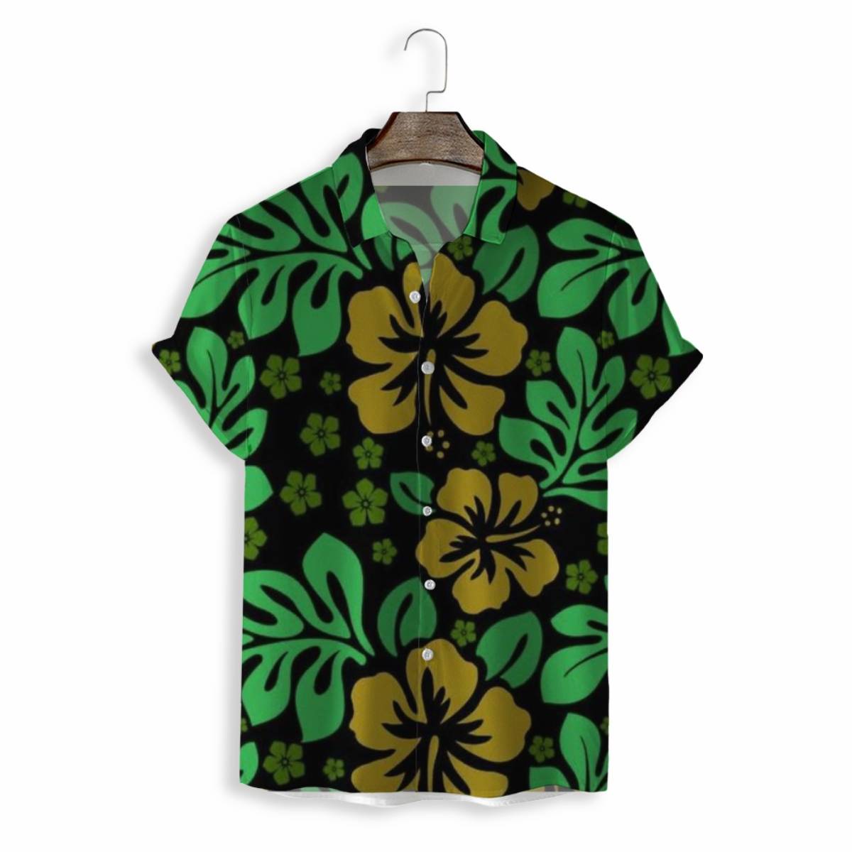 Men Shirts Casual Short Sleeve with Print