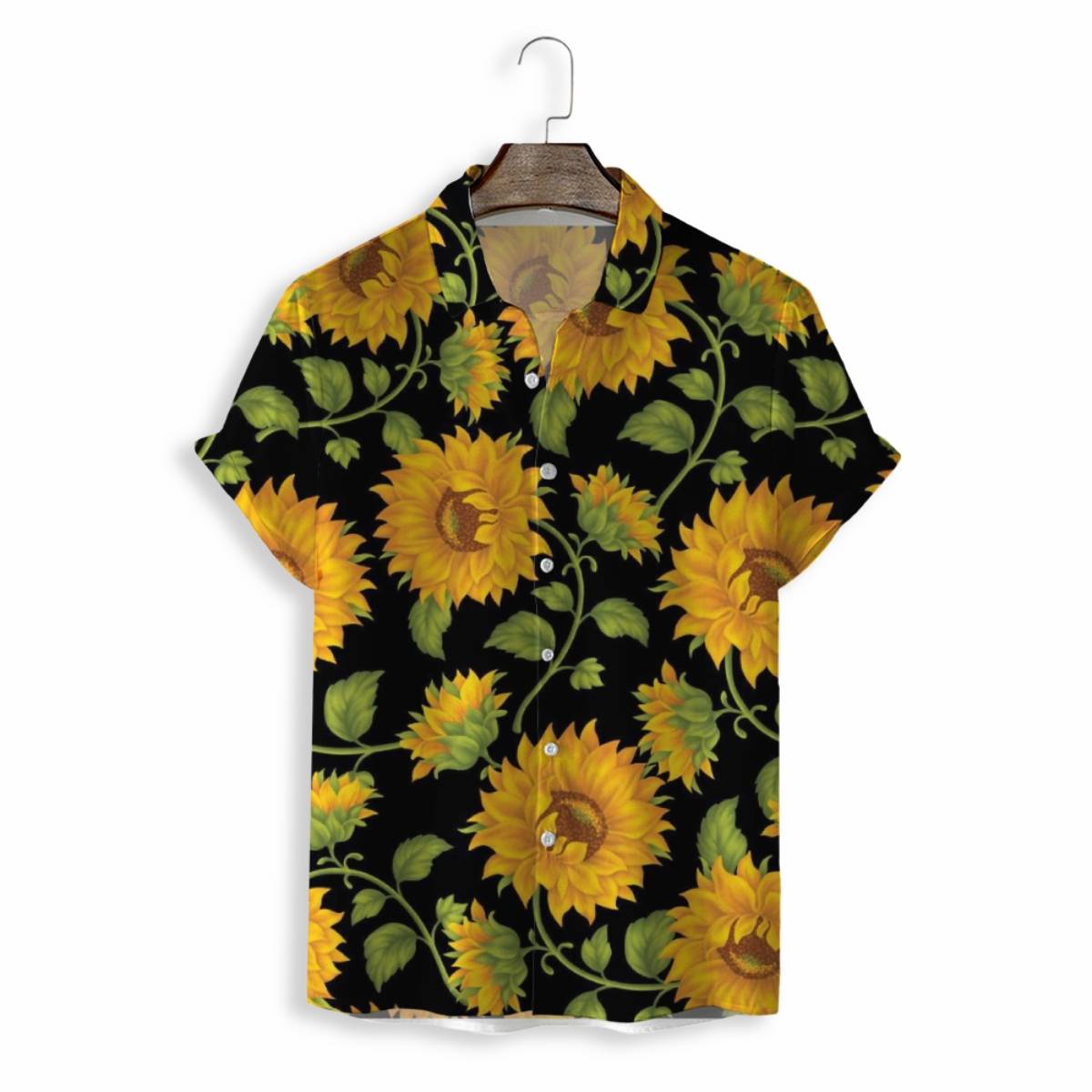 Men Shirts Casual Short Sleeve with Print