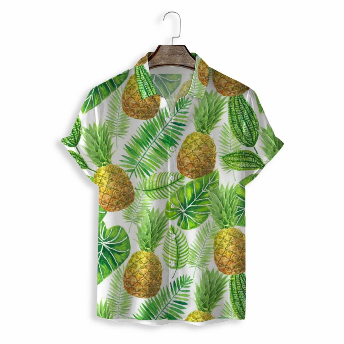 Men Shirts Casual Short Sleeve with Print