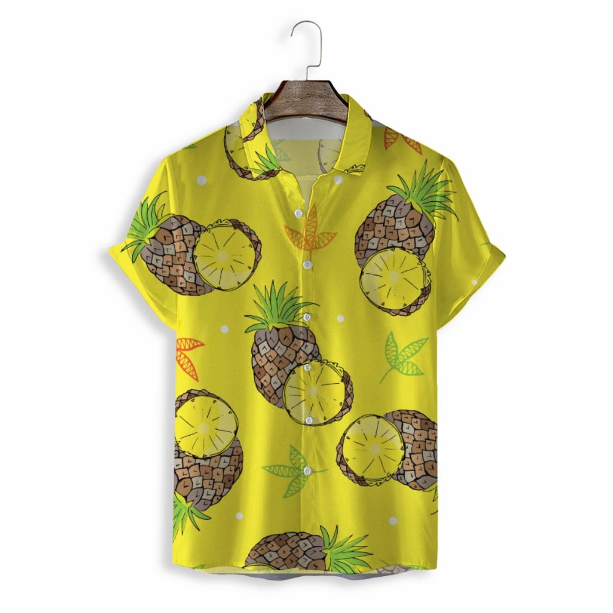 Men Shirts Casual Short Sleeve with Print