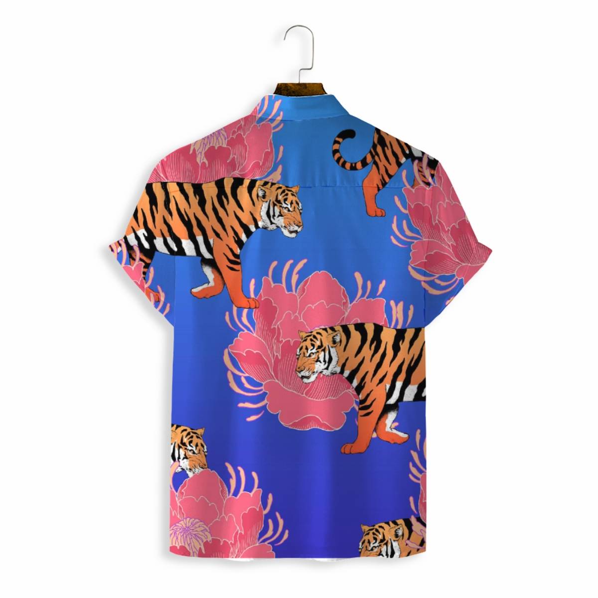 Men Shirts Casual Short Sleeve with Print