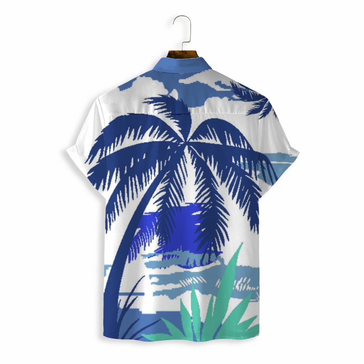 Men Shirts Casual Short Sleeve with Print