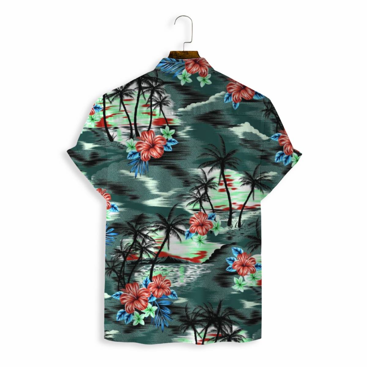 Men Shirts Casual Short Sleeve with Print