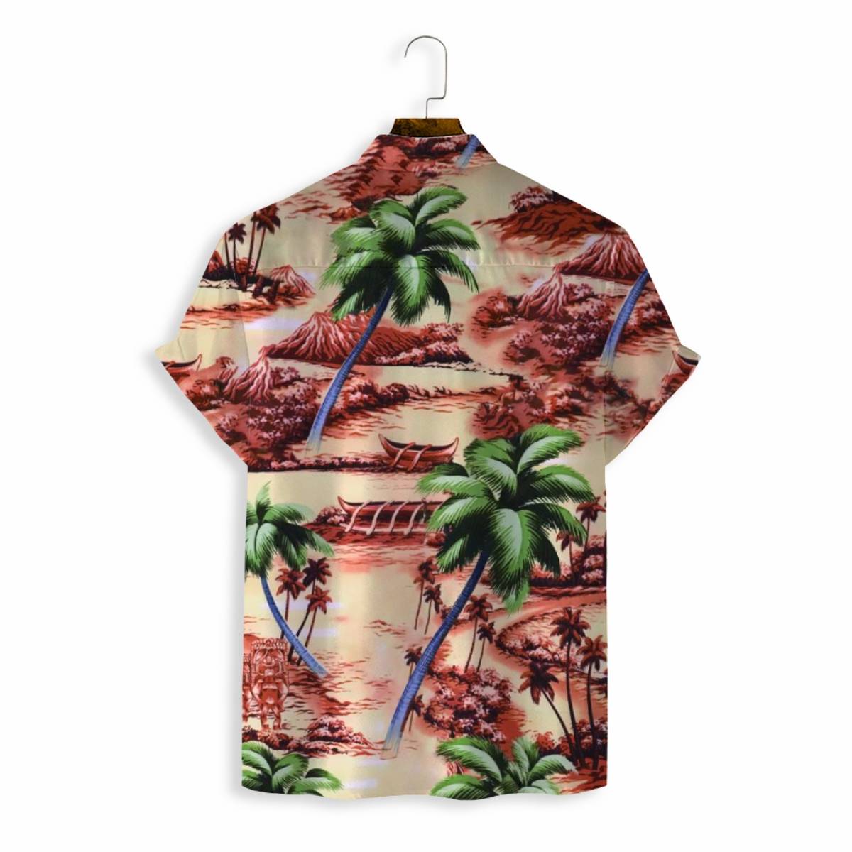 Men Shirts Casual Short Sleeve with Print