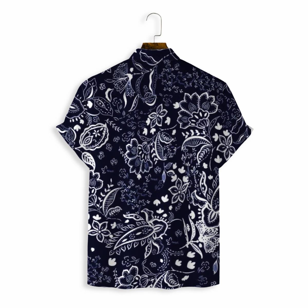 Men Shirts Casual Short Sleeve with Print