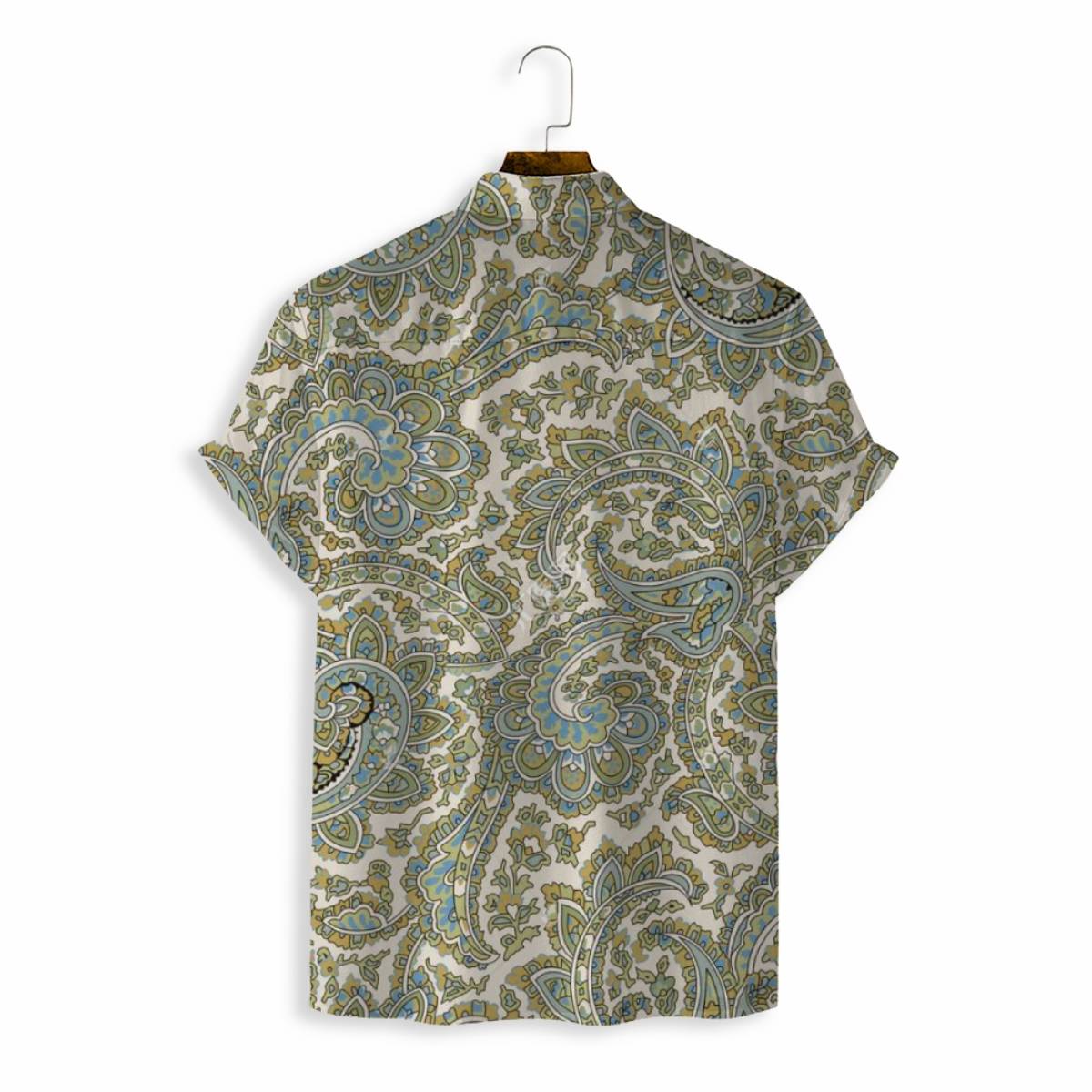 Men Shirts Casual Short Sleeve with Print