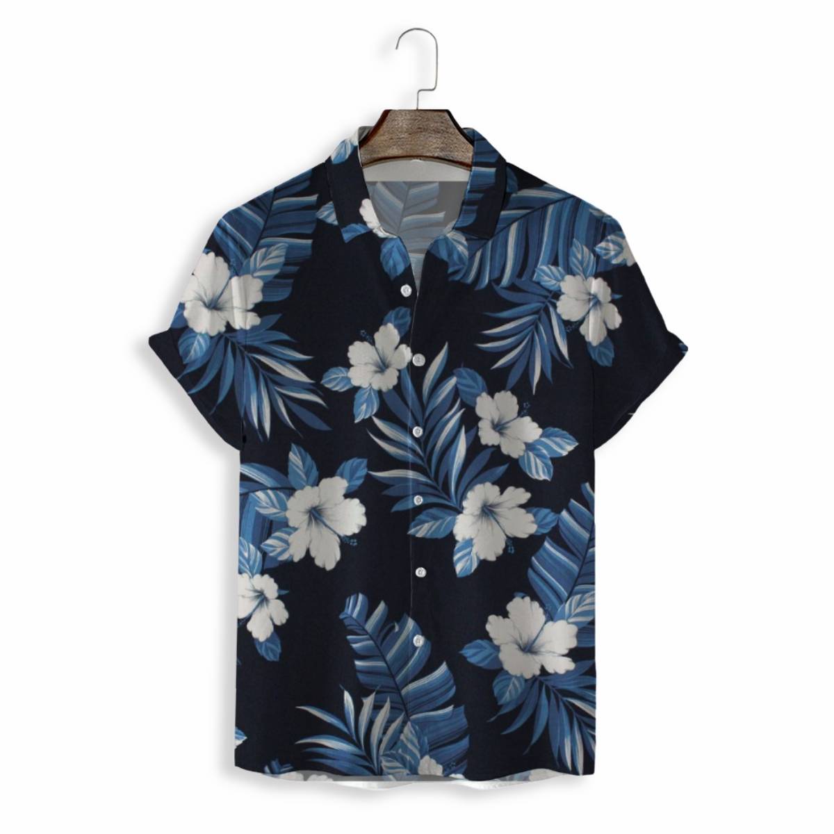 Men Shirts Casual Short Sleeve with Print