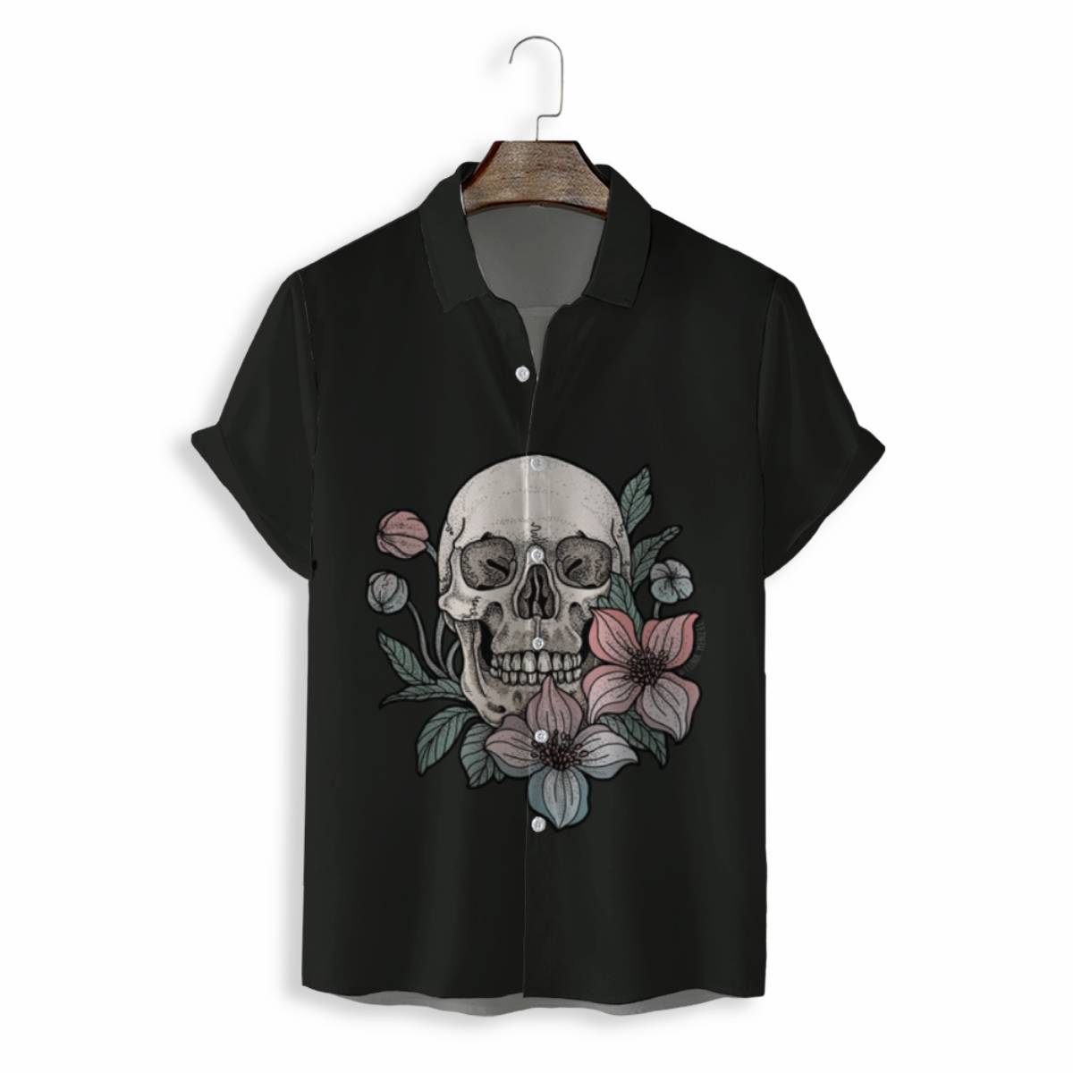 Men Shirts Casual Short Sleeve with Print