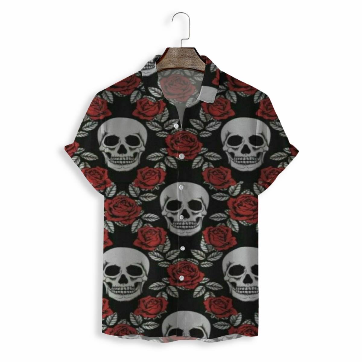 Men Shirts Casual Short Sleeve with Print