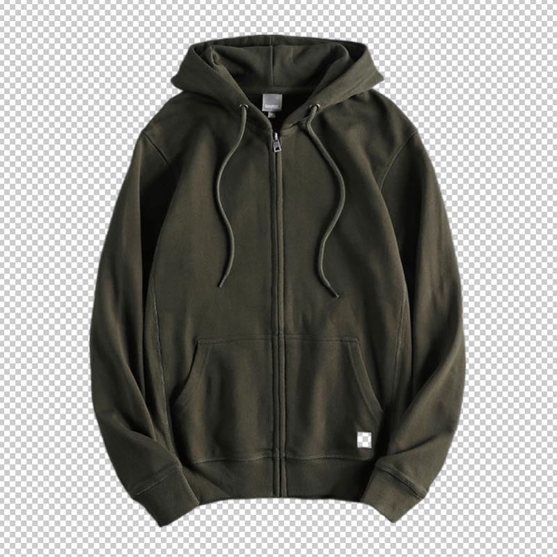 Zipper Hoodies Men's Regular Fit Hooded Sweatshirt