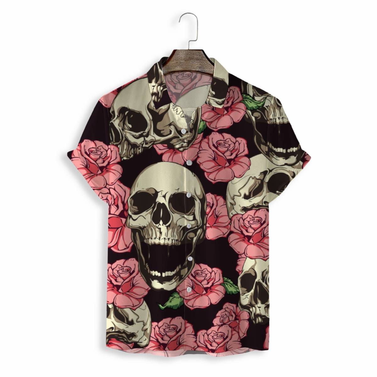 Men Shirts Casual Short Sleeve with Print