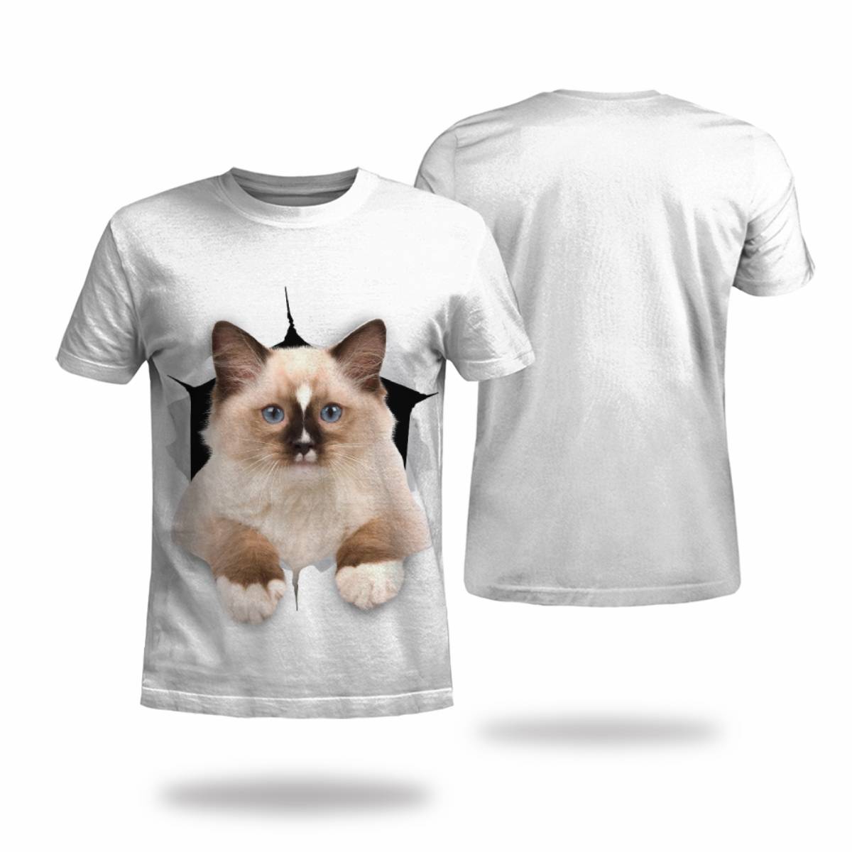 MEN'S TEE 3D Animal PRINT GRAPHIC 3D TEE