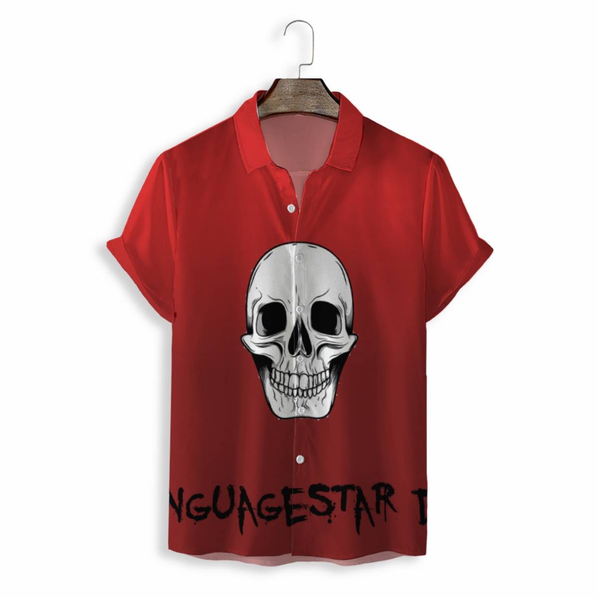 Men Shirts Casual Short Sleeve with Print