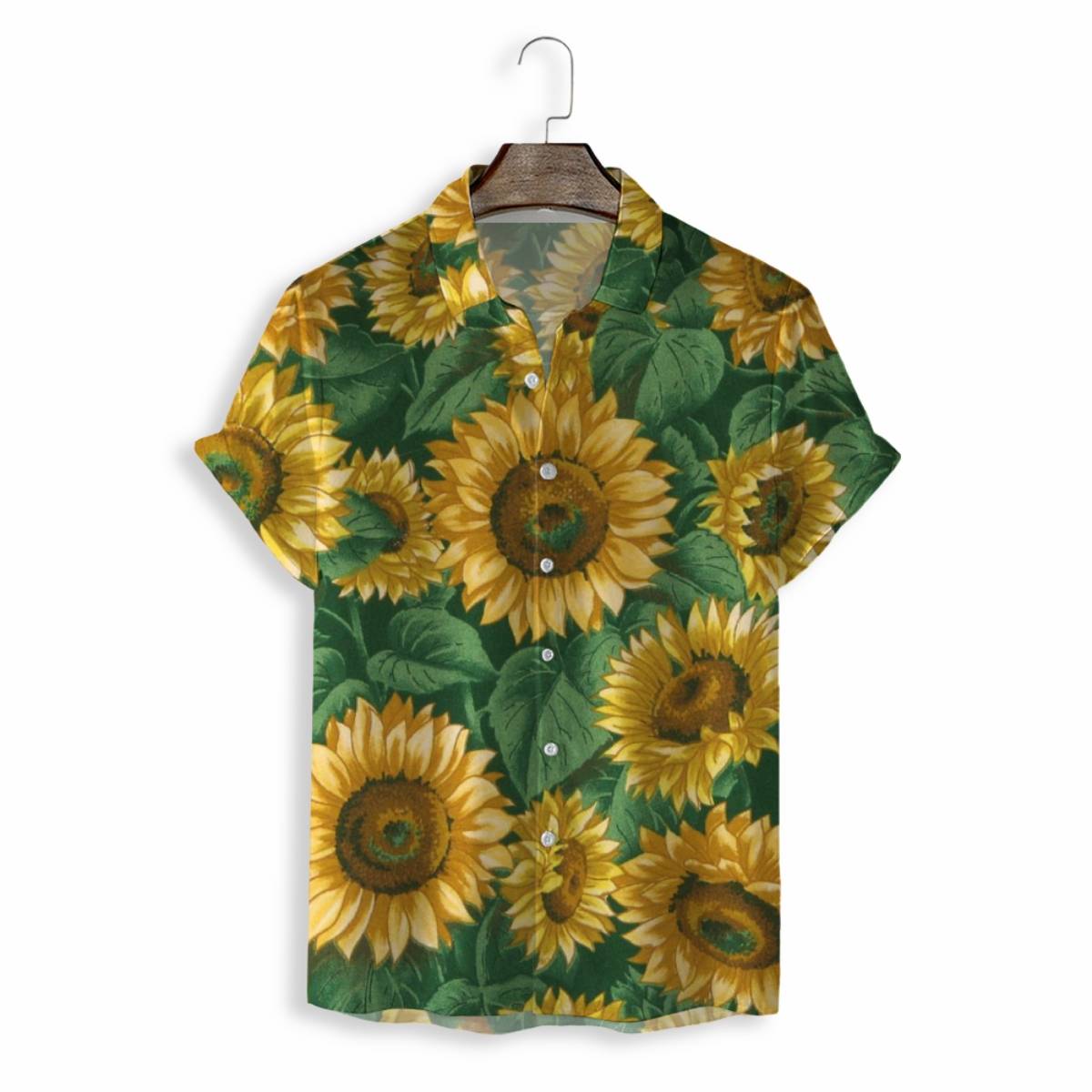 Men Shirts Casual Short Sleeve with Print