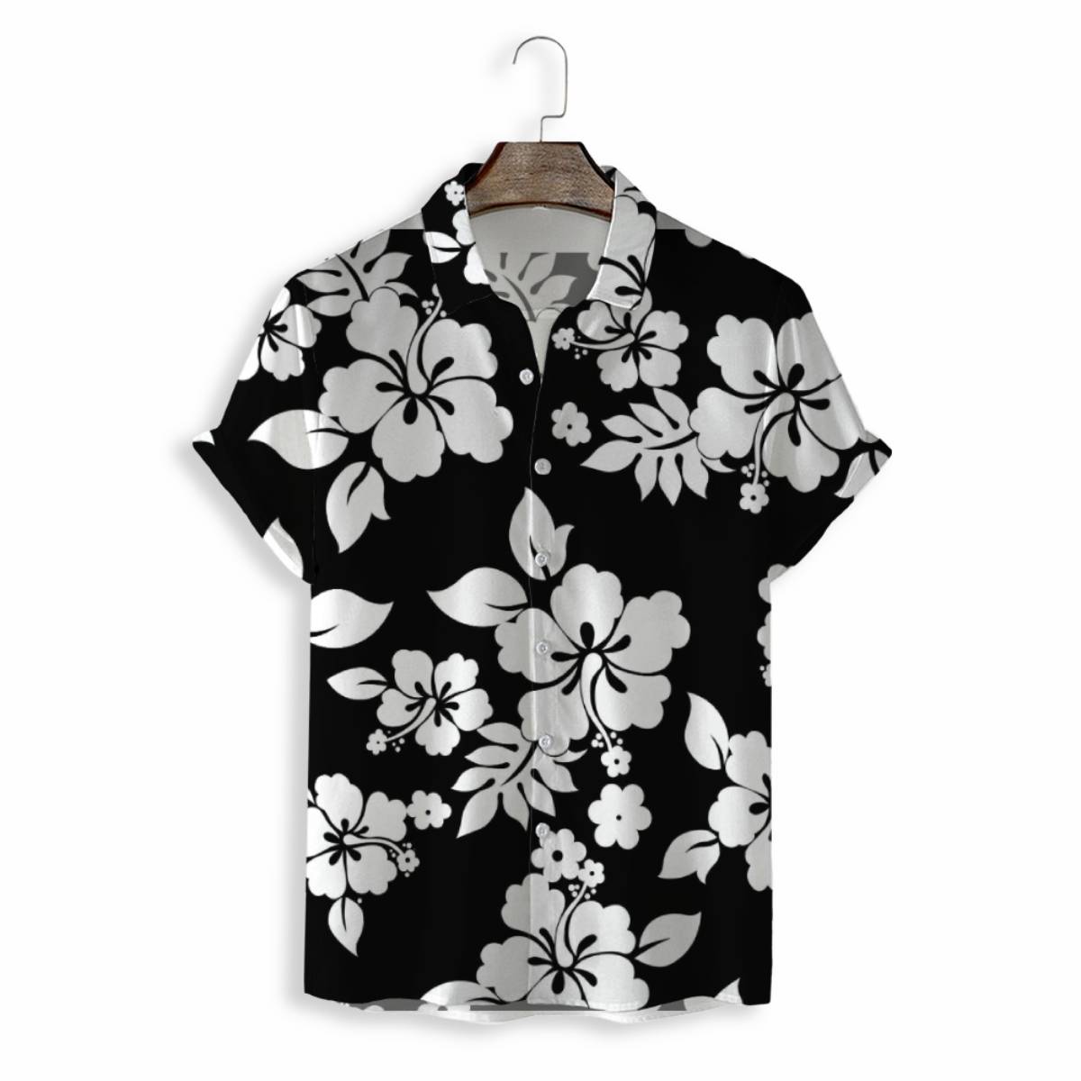 Men Shirts Casual Short Sleeve with Print