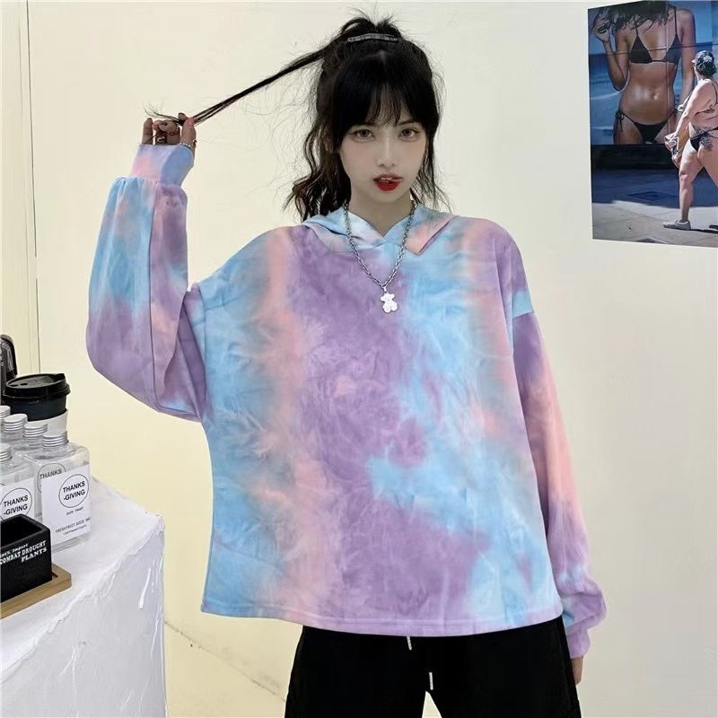 All Season Rainbow Tie Dye Hoodies