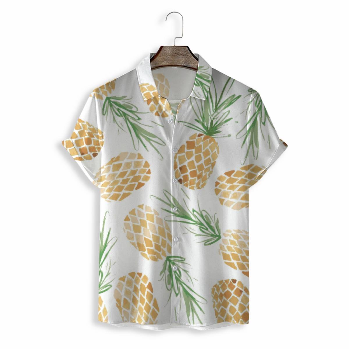 Men Shirts Casual Short Sleeve with Print