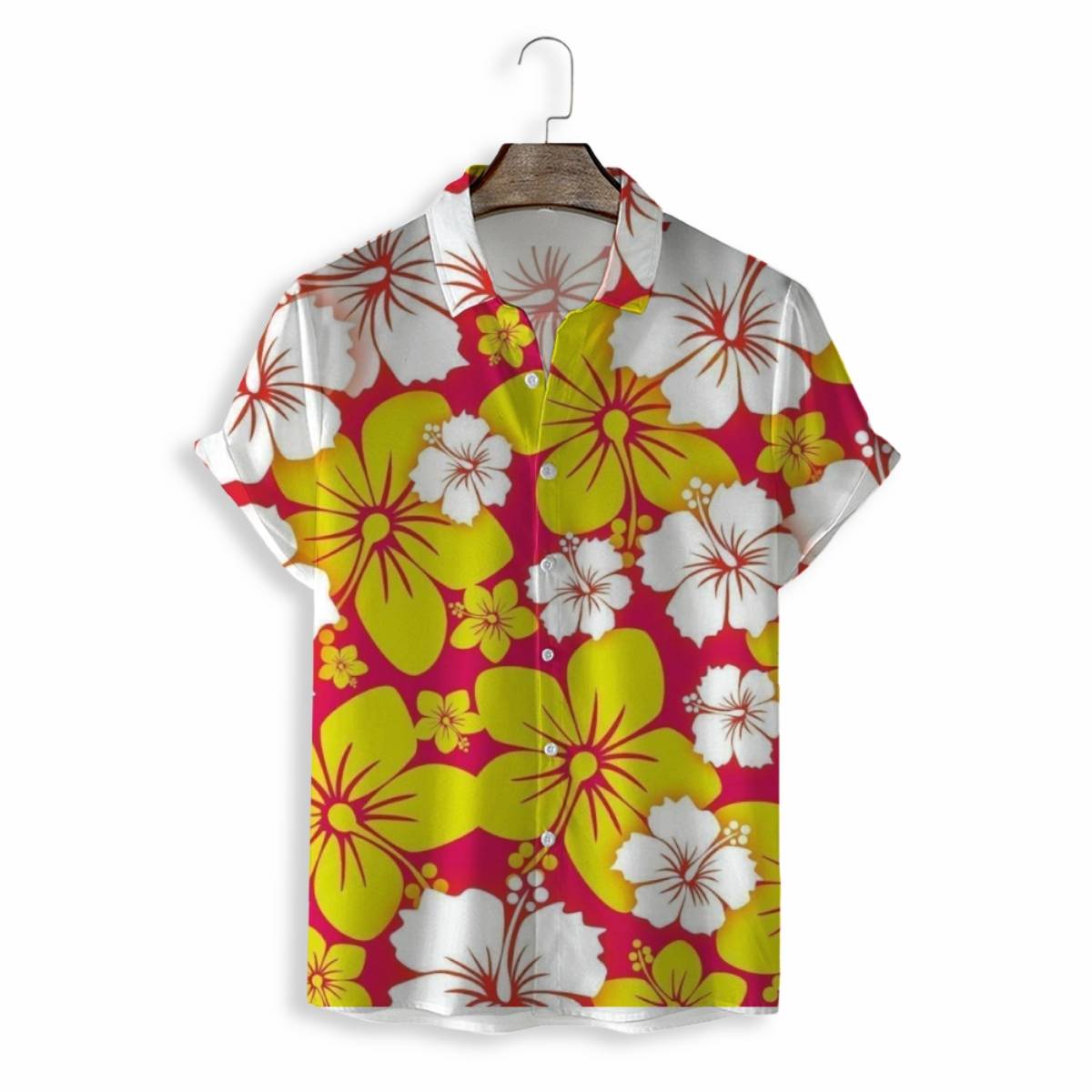 Men Shirts Casual Short Sleeve with Print