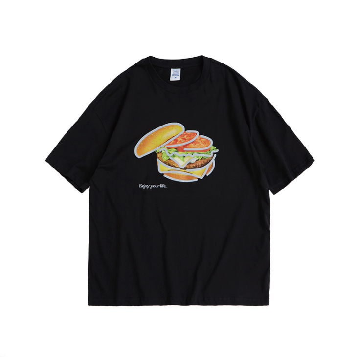 Reflective Hamburger Oversized Tee