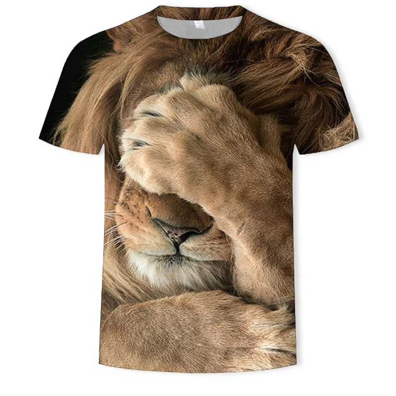 Men's Tee 3D Animal Print Graphic 3D TEE