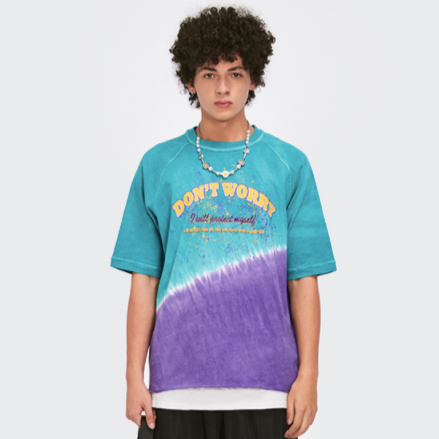 Blue/Violet Tie Dye Tee