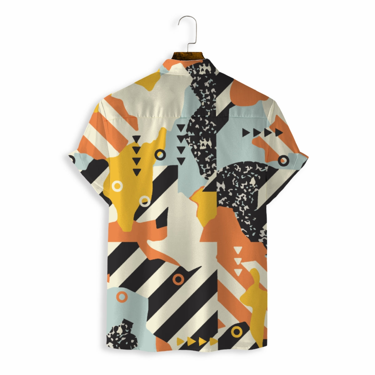 Men Shirts Casual Short Sleeve with Print