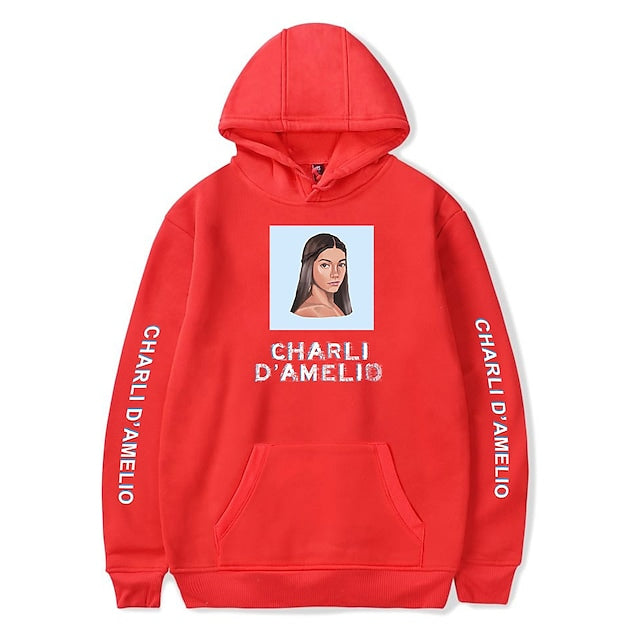 Graphic Printed Hoodies with Girl's Avatar