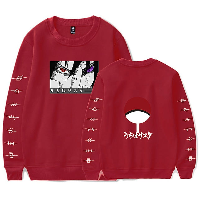 Graphic Printed Sweatshirt with Anime Motifs