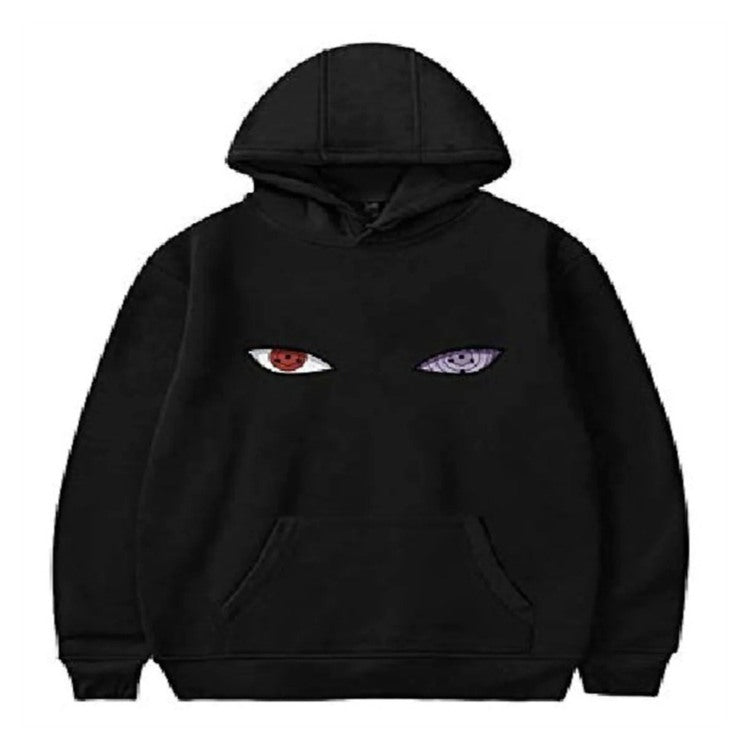 Graphic Printed Hoodies with Eyes Print