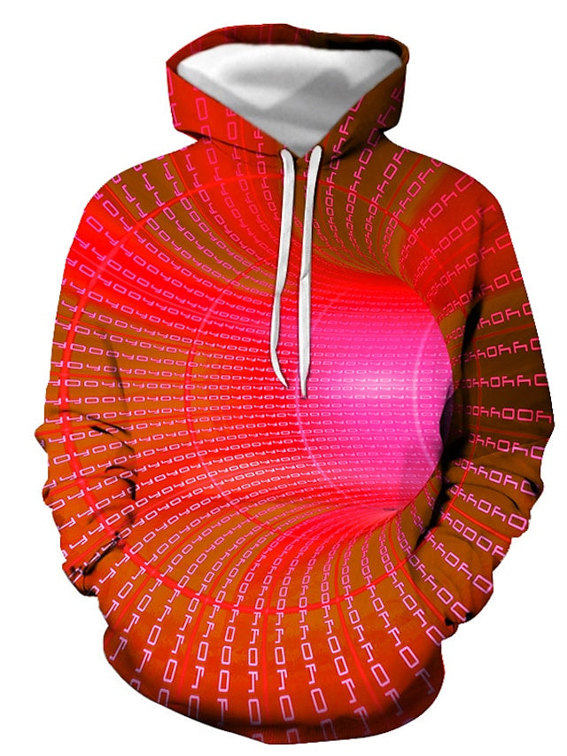 3D Print Hoodie with Graphic Optical Illusion