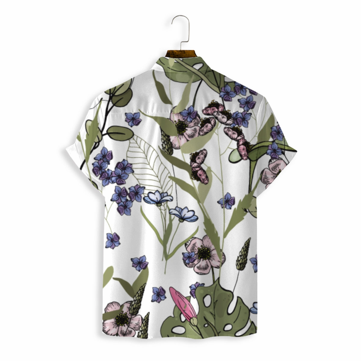 Men Shirts Casual Short Sleeve with Print