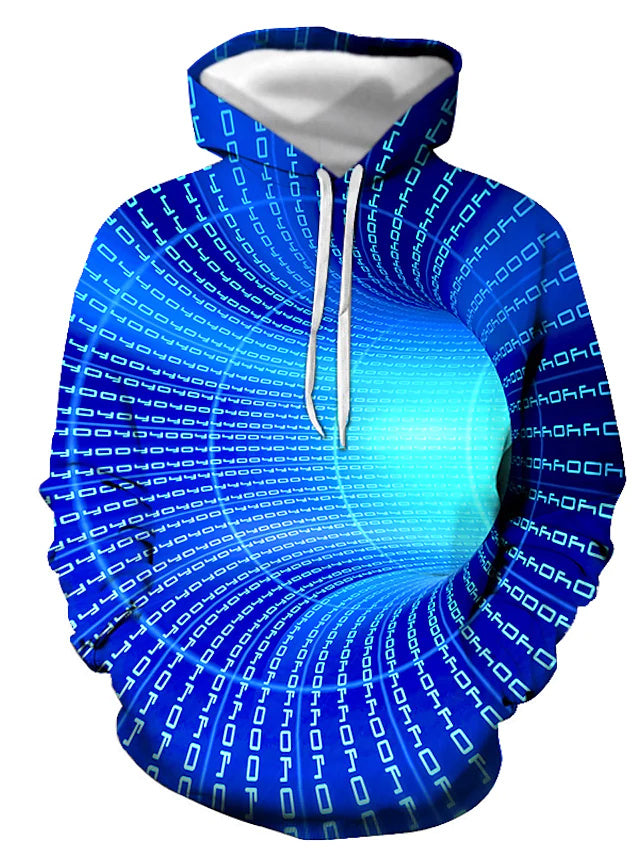 3D Print Hoodie with Graphic Optical Illusion